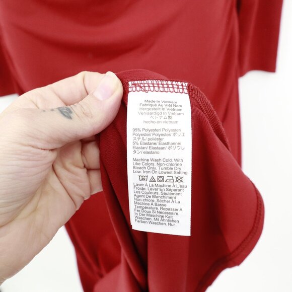 J. Crew Jersey Crepe Dress Womens S Red Sophisticated Contemporary Festive NWOT - Picture 5 of 16